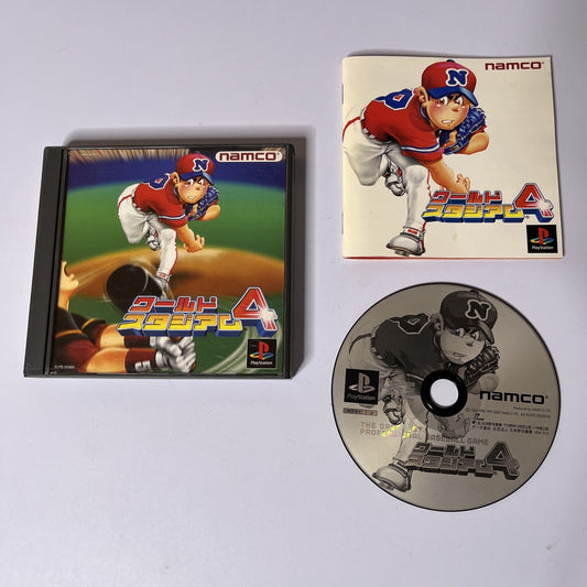 World Stadium 4 Baseball PS1 Sony PlayStation NTSC-J JAPAN Namco Game