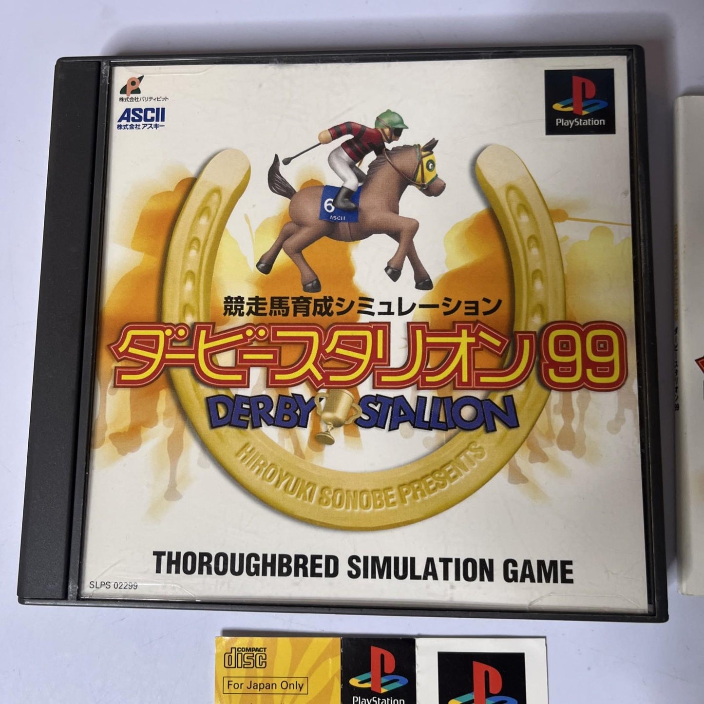 Derby Stallion 99 PS1 Sony PlayStation NTSC-J JAPAN Game Complete