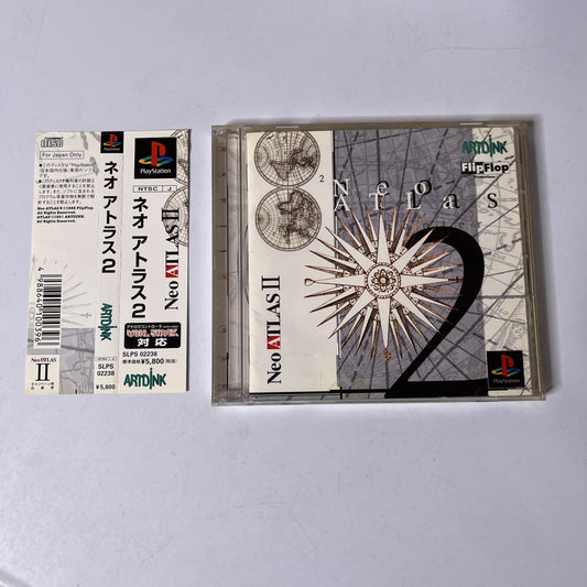 Neo Atlas 2 PS1 Sony PlayStation NTSC-J JAPAN Strategy 1999 Game Complete