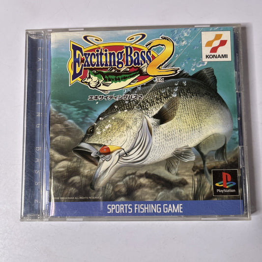 Exciting Bass 2 PS1 Sony PlayStation NTSC-J JAPAN Fishing Konami Game