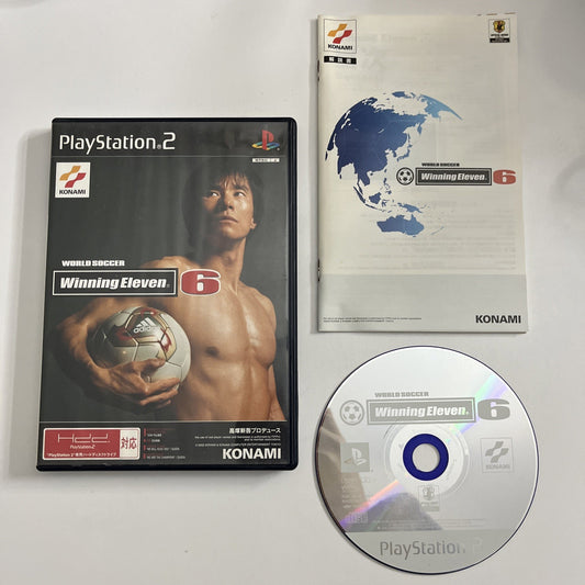 World Soccer Winning Eleven 6 PS2 Konami PlayStation NTSC-J JAPAN Game Complete