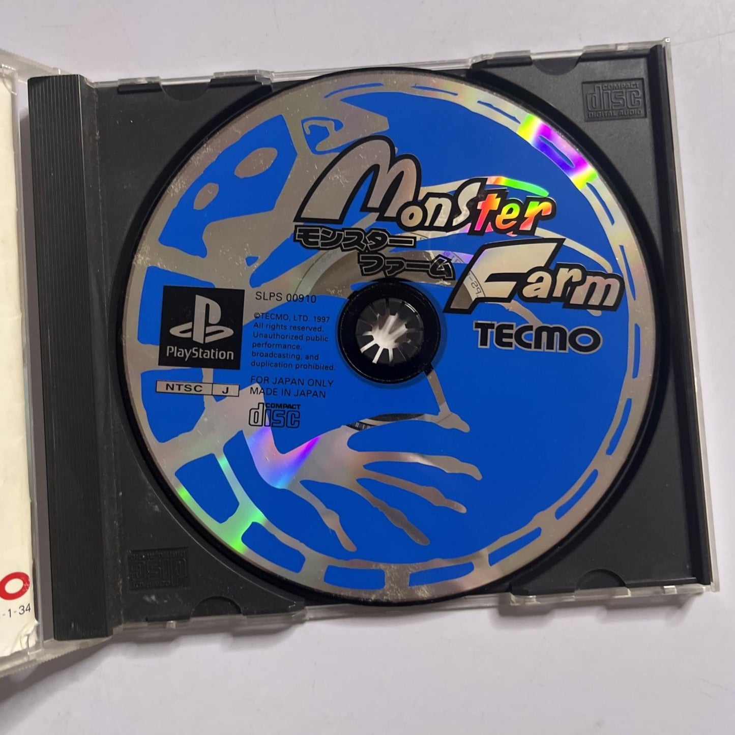 Monster Farm 1997 PS1 Sony PlayStation NTSC-J JAPAN Game