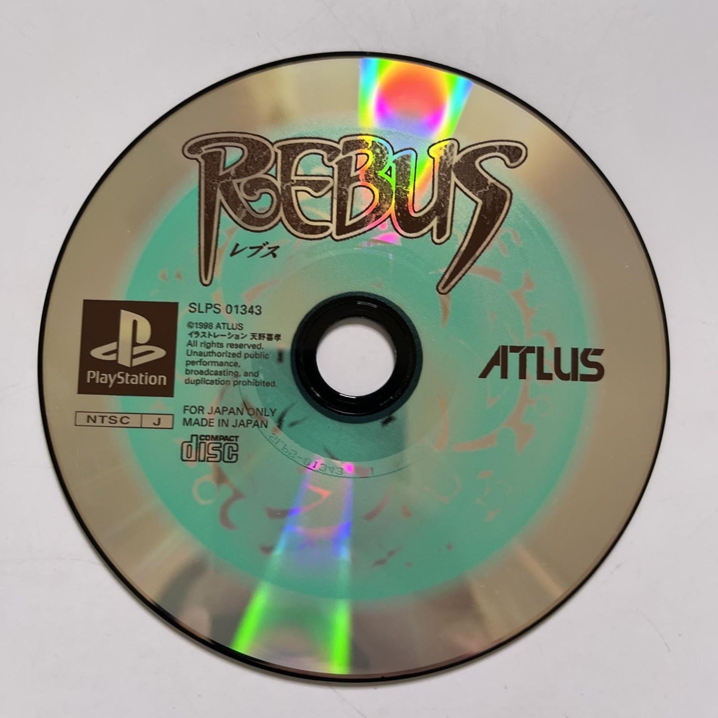 Rebus 1998 PS1 Sony PlayStation NTSC-J JAPAN Game
