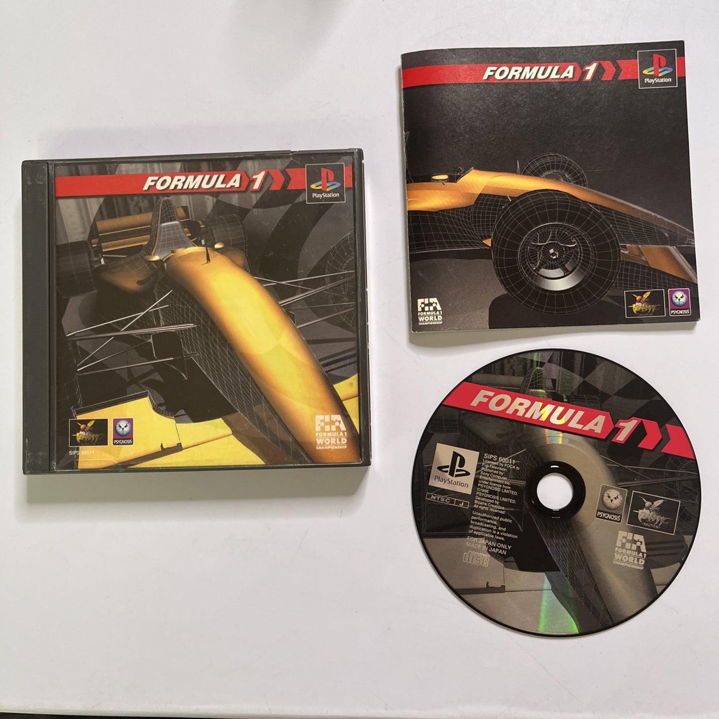 Formula 1 1996 PS1 Sony PlayStation NTSC-J JAPAN Game