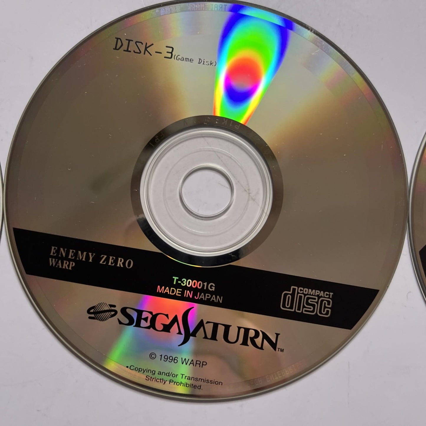 Enemy Zero 1996 SEGA Saturn SS NTSC-J JAPAN Survival Horror Game