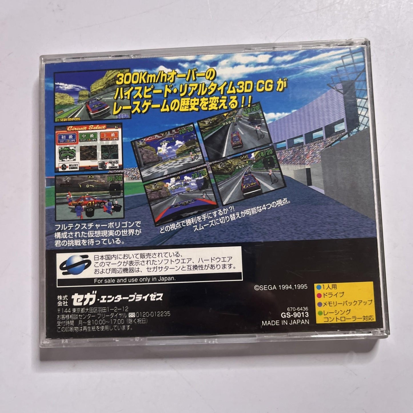 Daytona USA 1995 SEGA Saturn SS NTSC-J JAPAN Racing Game