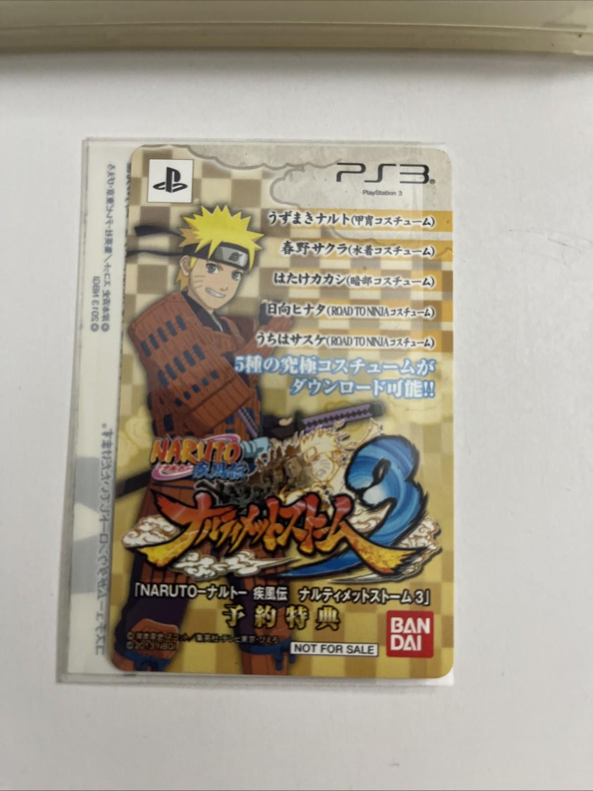 Naruto: Ultimate Ninja Storm 3 PS3 Sony PlayStation 3 JAPAN Game Complete