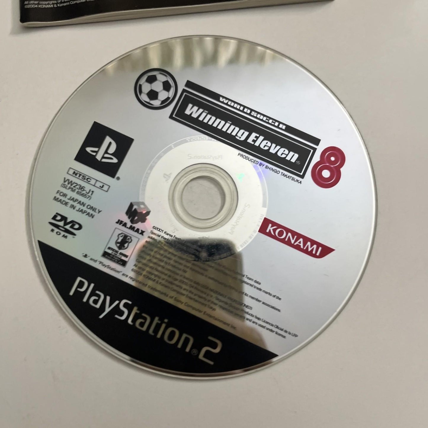 World Soccer Winning Eleven 8 2004 PS2 Sony PlayStation NTSC-J JAPAN Complete