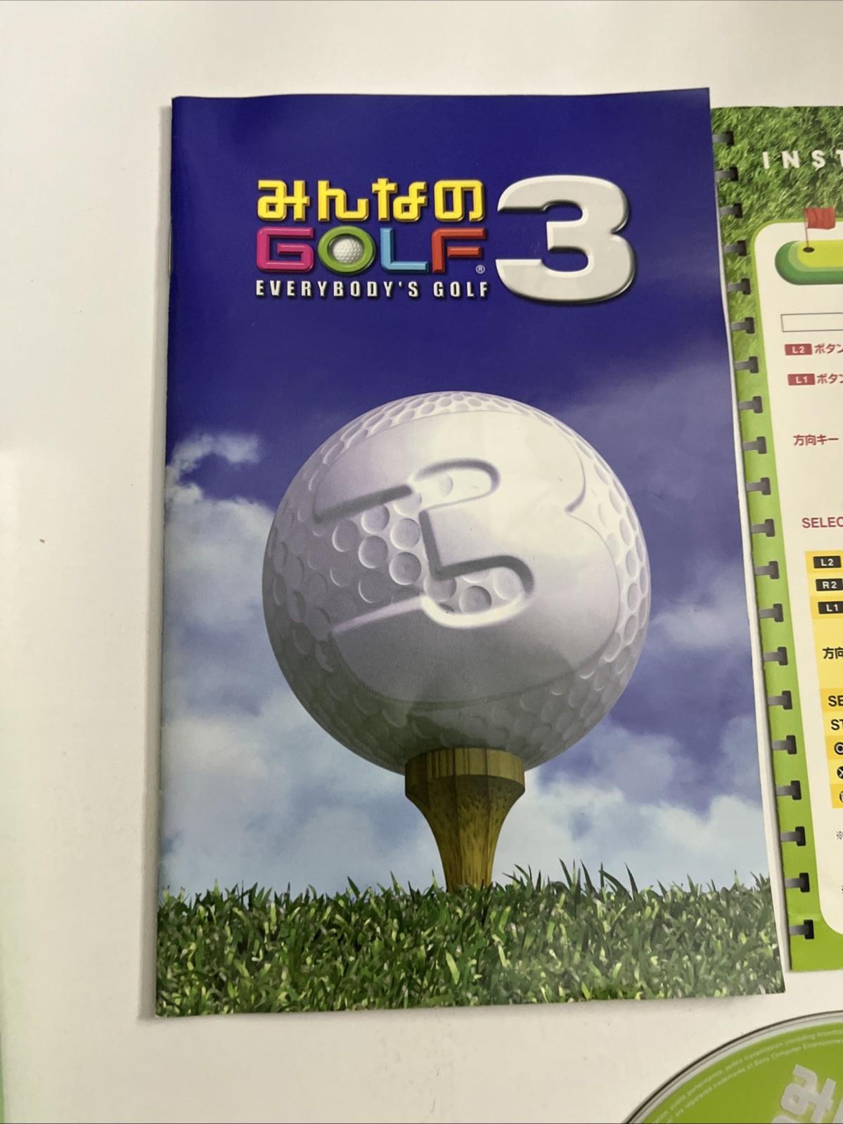Minna no Golf 3 Everybody's Golf PS2 Sony PlayStation NTSC-J JAPAN Game Complete