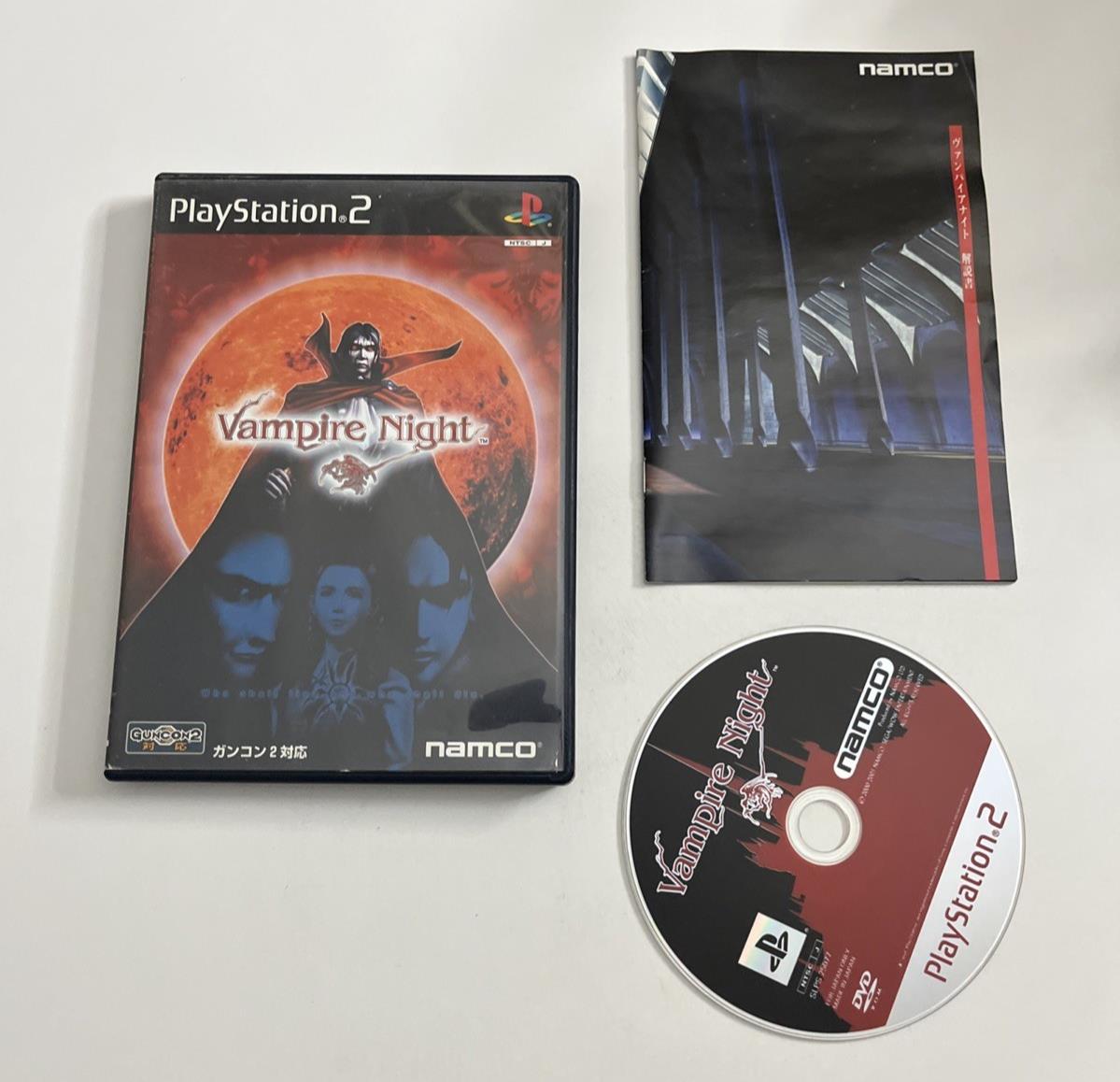 Vampire Night 2001 PS2 NAMCO PlayStation NTSC-J JAPAN Light Gun Game Complete