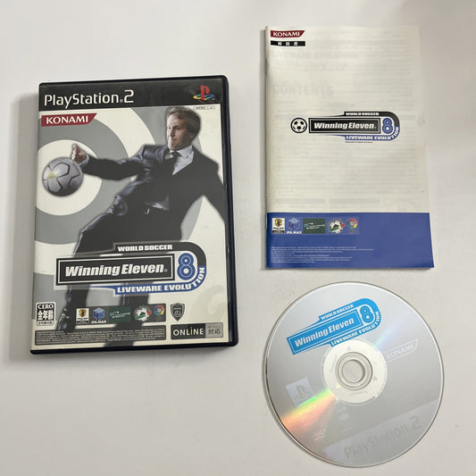 Winning Eleven 8 Liveware Evolution PS2 Sony PlayStation NTSC-J JAPAN Complete