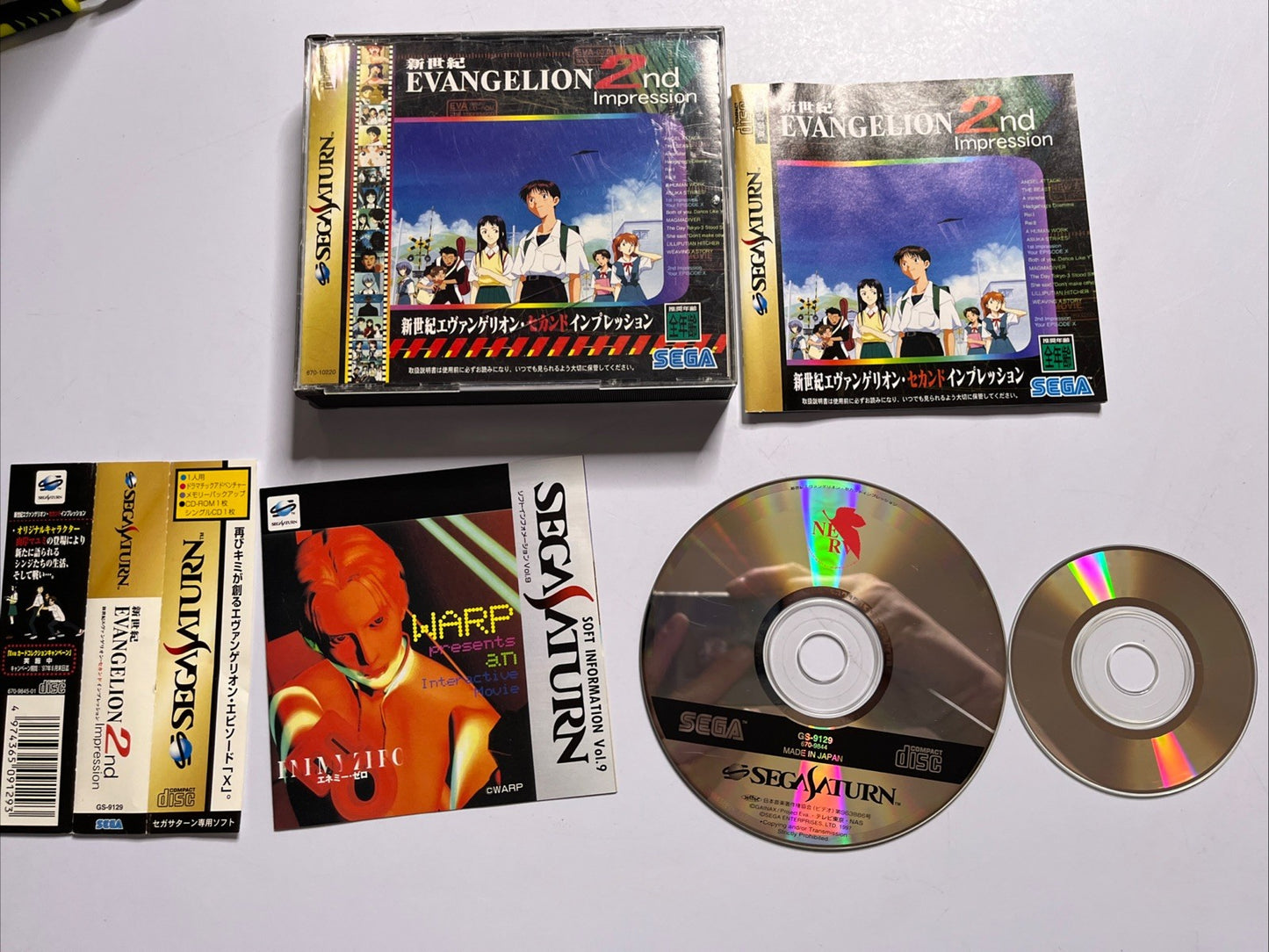 Neon Genesis Evangelion: 2nd Impression 1997 SEGA Saturn NTSC-J JAPAN Complete