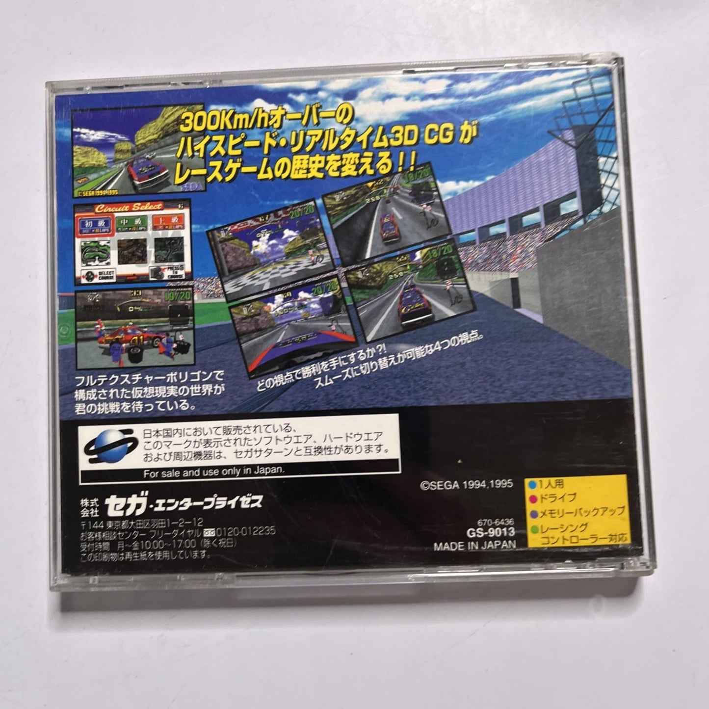 Daytona USA 1995 SEGA Saturn SS NTSC-J JAPAN Racing Game Complete
