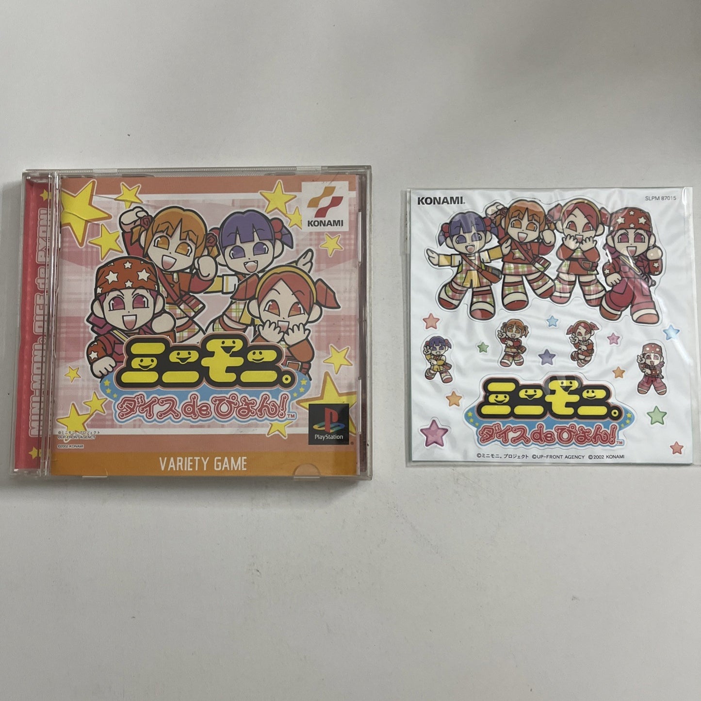 Mini Moni Dice De Pon 2002 PlayStation PS1 NTSC-J Japan Music & Rhythm Game