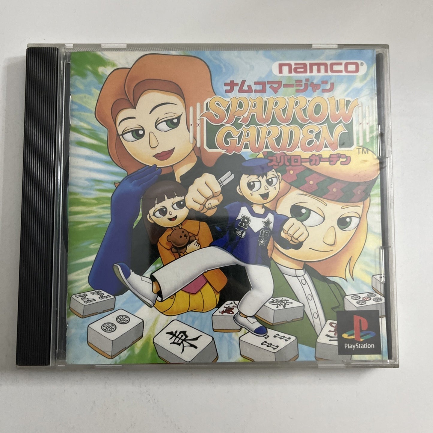 NAMCO Mahjong Sparrow Garden 1995 PS1 PlayStation NTSC-J Mahjong Game