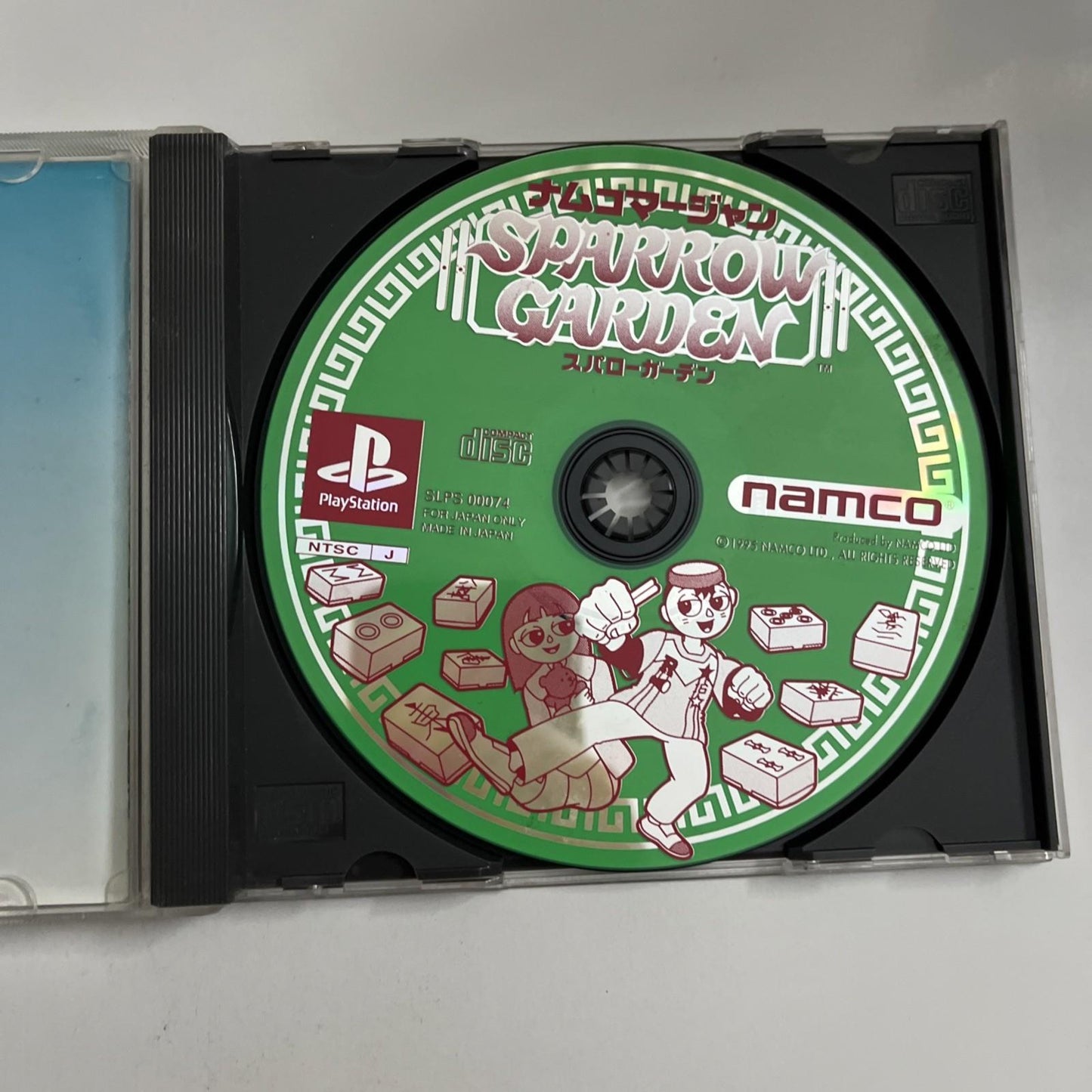 NAMCO Mahjong Sparrow Garden 1995 PS1 PlayStation NTSC-J Mahjong Game