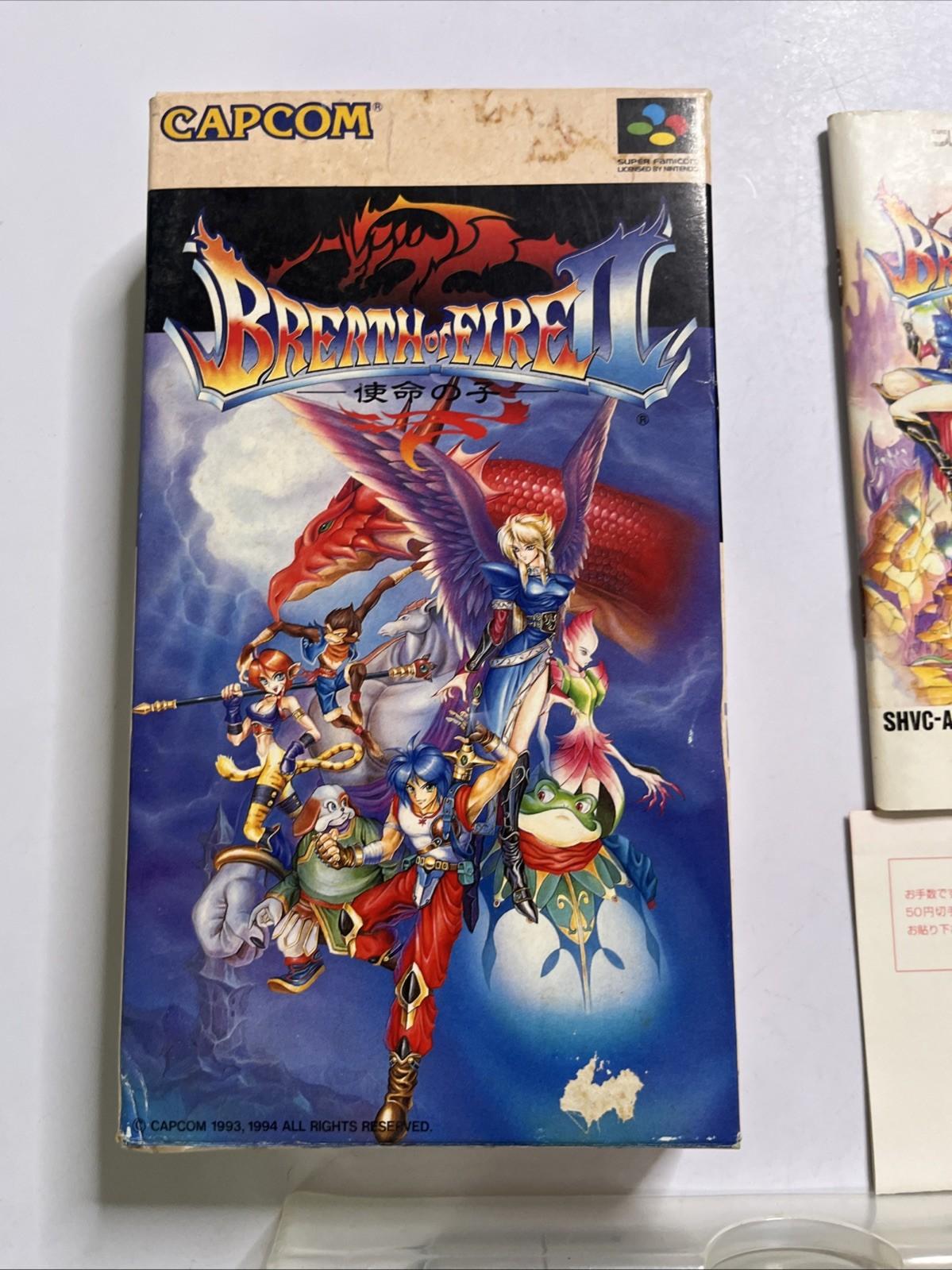 Breath Of Fire 2 1994 Nintendo Super Famicom SNES NTSC-J JAPAN Game Complete