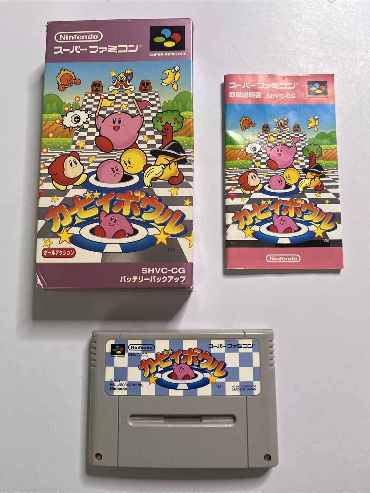 Kirby Bowl 1994 Nintendo Super Famicom SNES NTSC-J JAPAN Game Complete