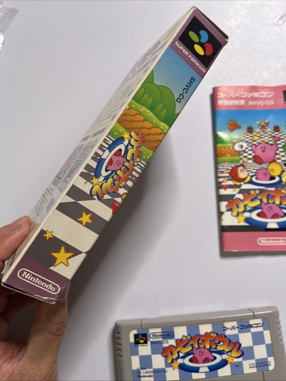 Kirby Bowl 1994 Nintendo Super Famicom SNES NTSC-J JAPAN Game Complete