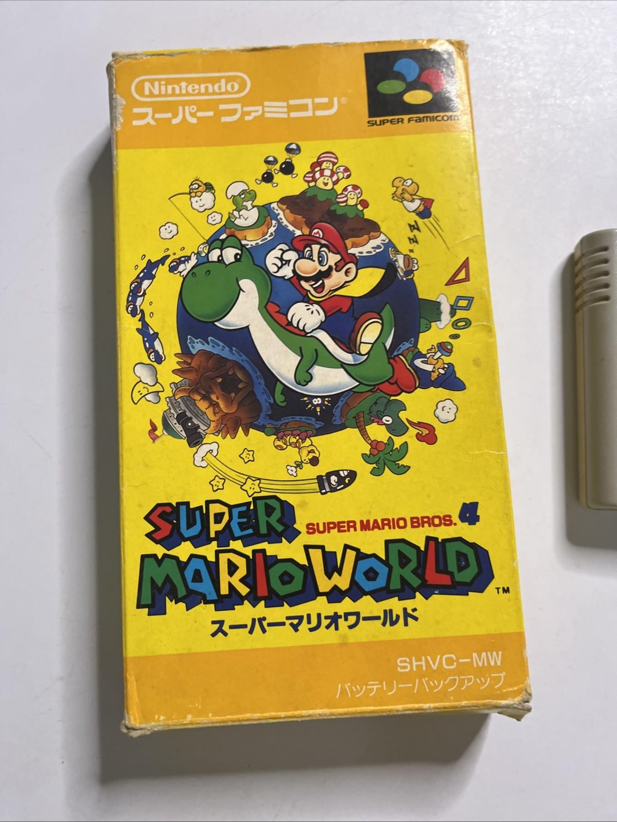 Super Mario World 1990 Nintendo Super Famicom NTSC-J JAPAN Game