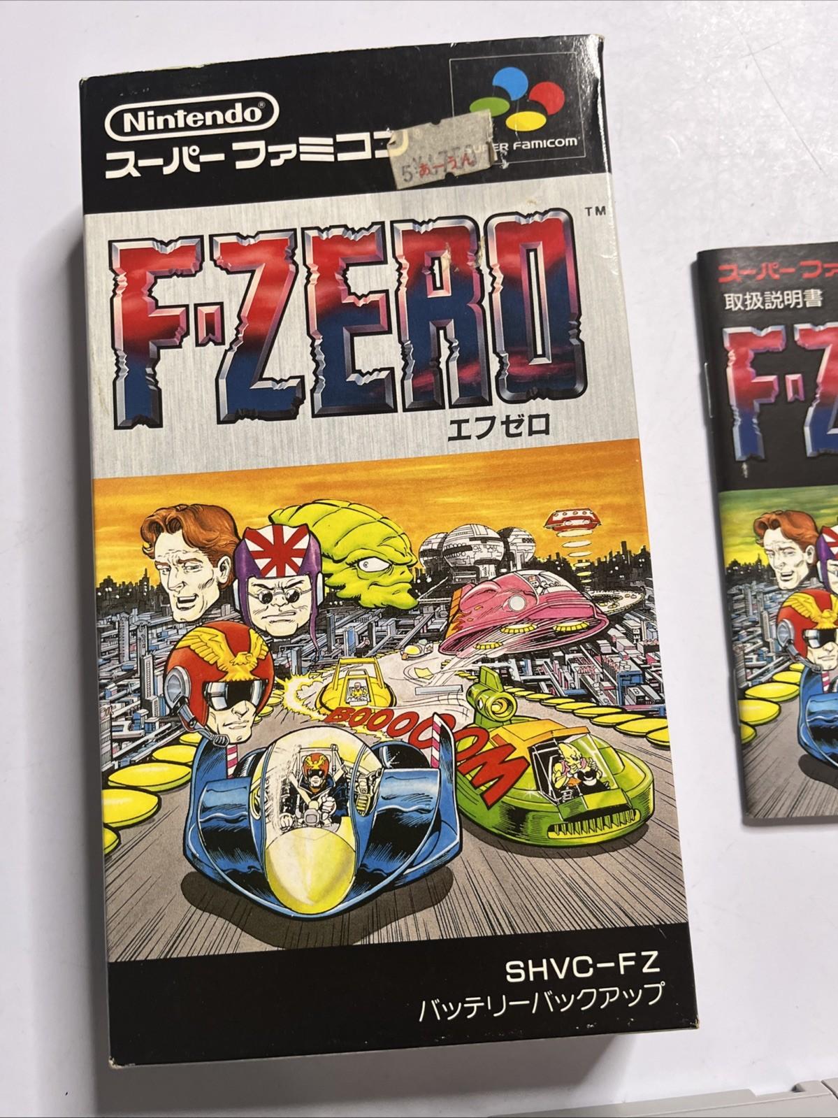 F-Zero 1990 Nintendo Super Famicom SNES NTSC-J JAPAN Game Complete