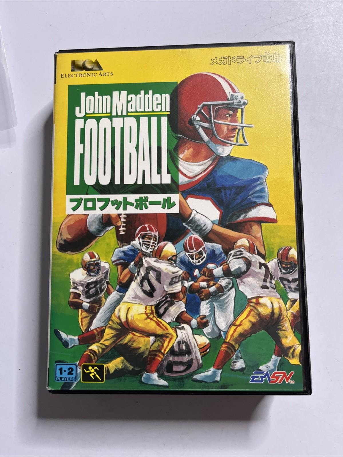 John Madden Football 1992 SEGA Mega Drive MD NTSC-J JAPAN Game Complete