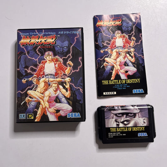 Fatal Fury: King Of Fighters 1993 SEGA Mega Drive MD NTSC-J JAPAN Game Complete