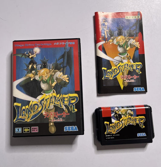 Land Stalker 1992 SEGA Mega Drive MD NTSC-J JAPAN Game Complete
