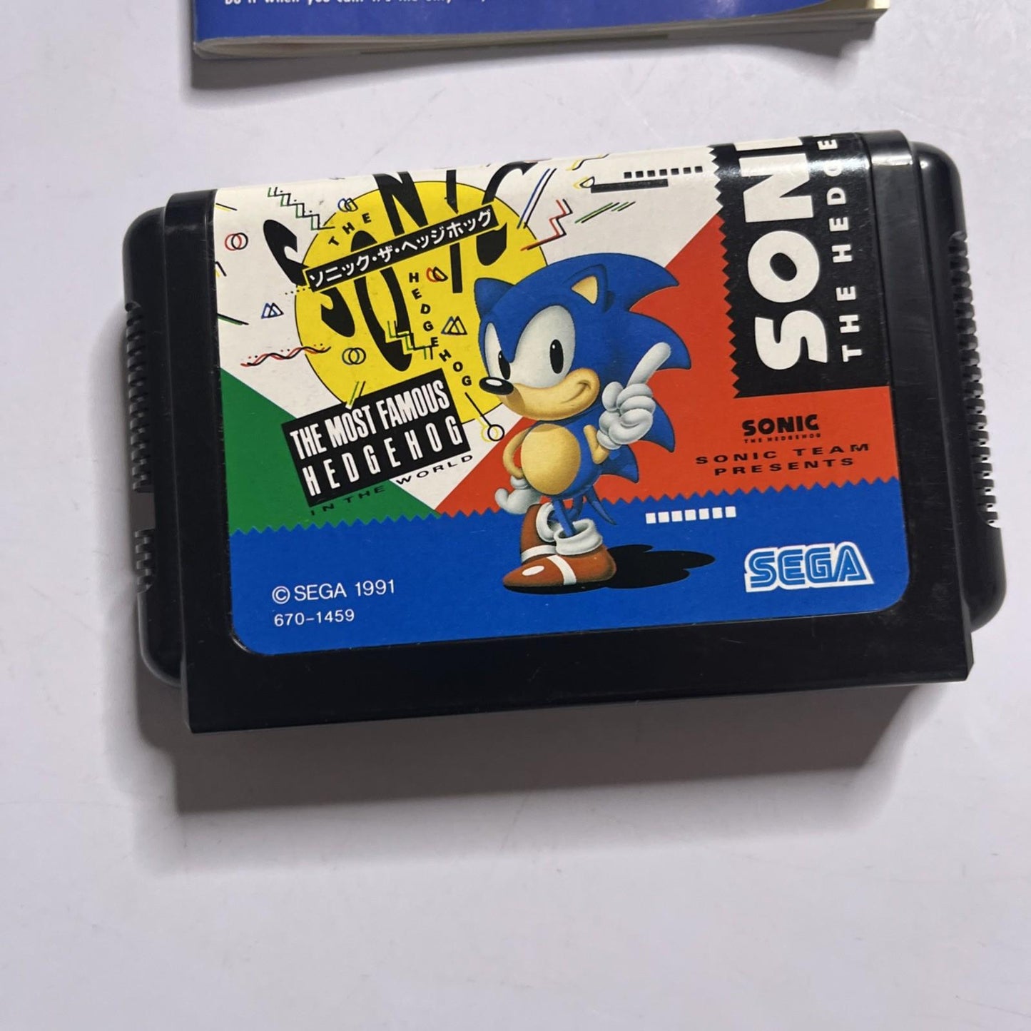 Sonic The Hedgehog 2 1992 SEGA Mega Drive MD NTSC-J JAPAN Game Complete