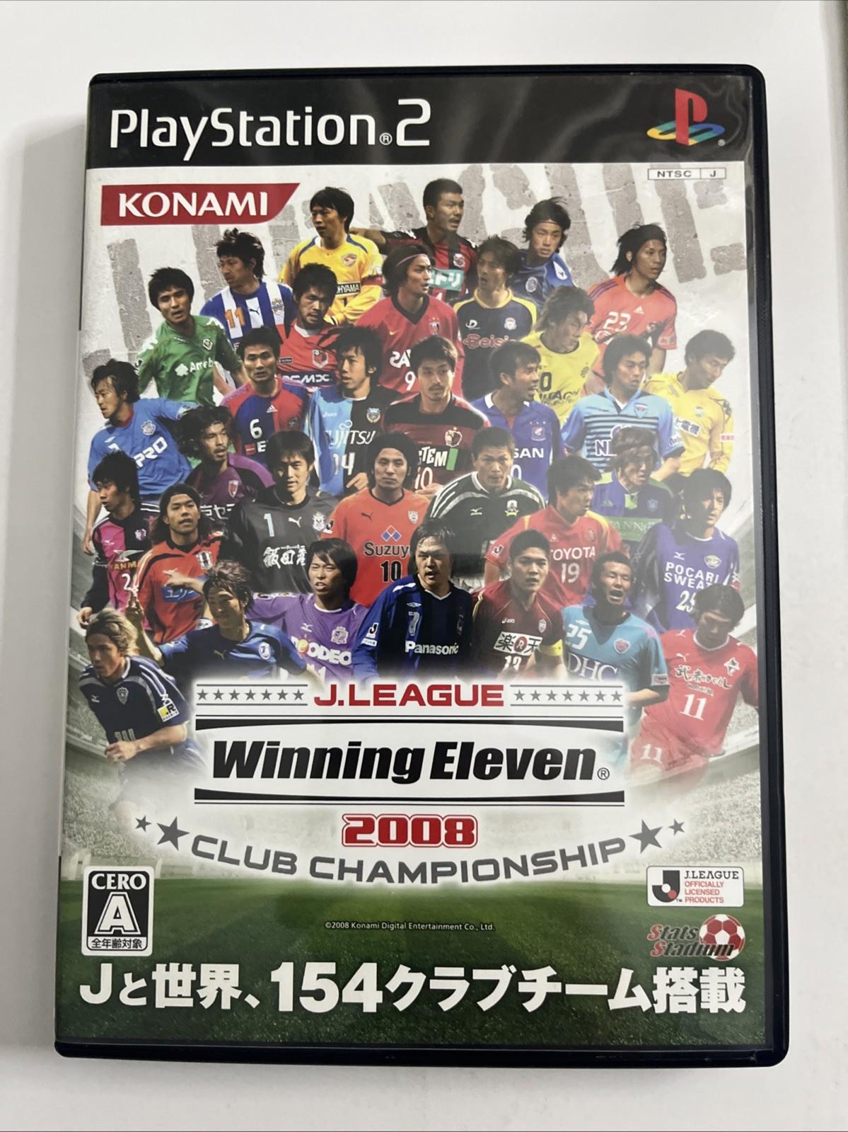 J-League Winning Eleven 2008 Club Championship PS2 NTSC-J JAPAN Konami Complete