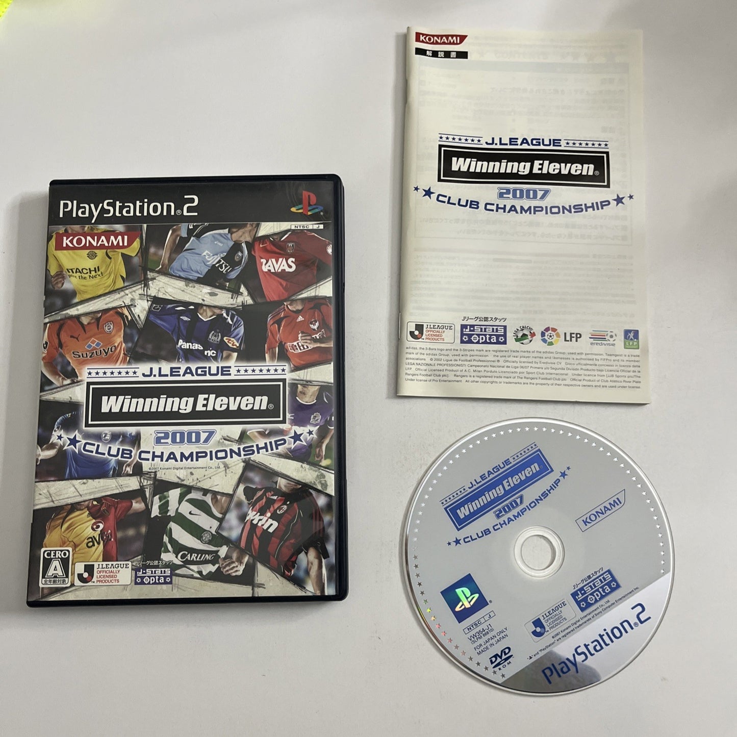 J League Winning Eleven 2007 Club Championship PS2 Konami NTSC-J JAPAN Complete