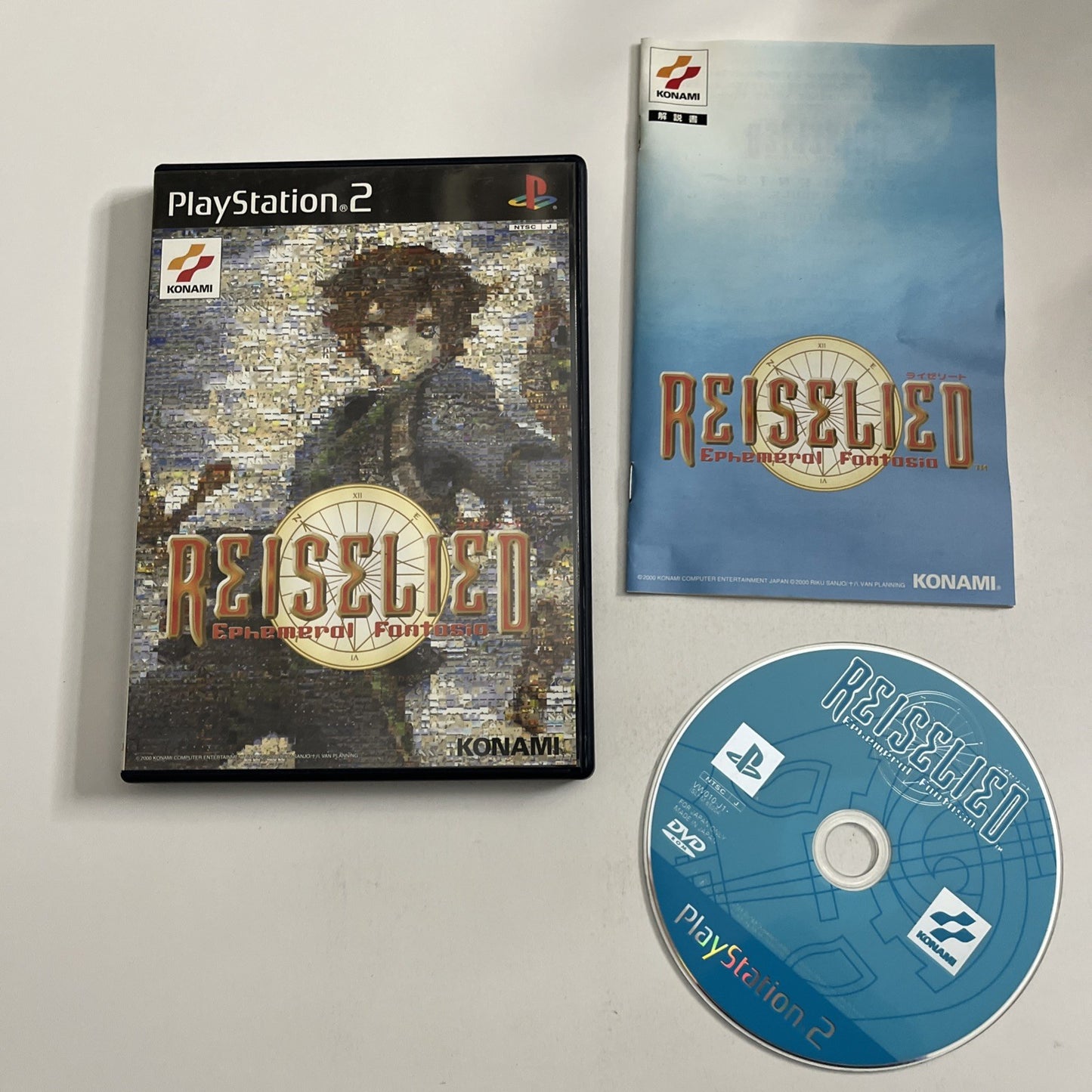 Reiselied Ephemeral Fantasia PS2 Konami PlayStation NTSC-J JAPAN Game Complete