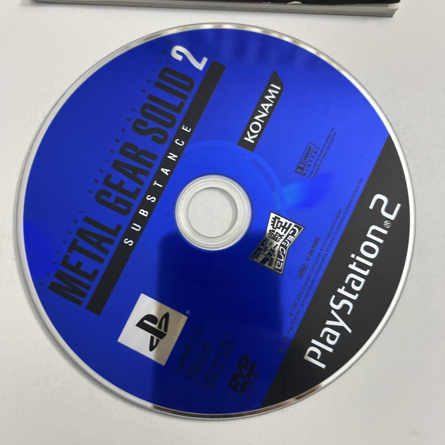 Metal Gear Solid 2 Substance 2002 PS2 Konami PlayStation NTSC-J JAPAN Game