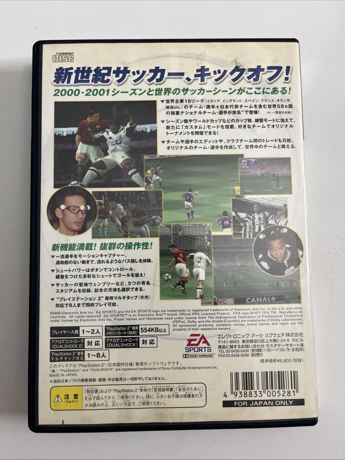 FIFA 2001 PS2 Sony PlayStation NTSC-J JAPAN Game Complete
