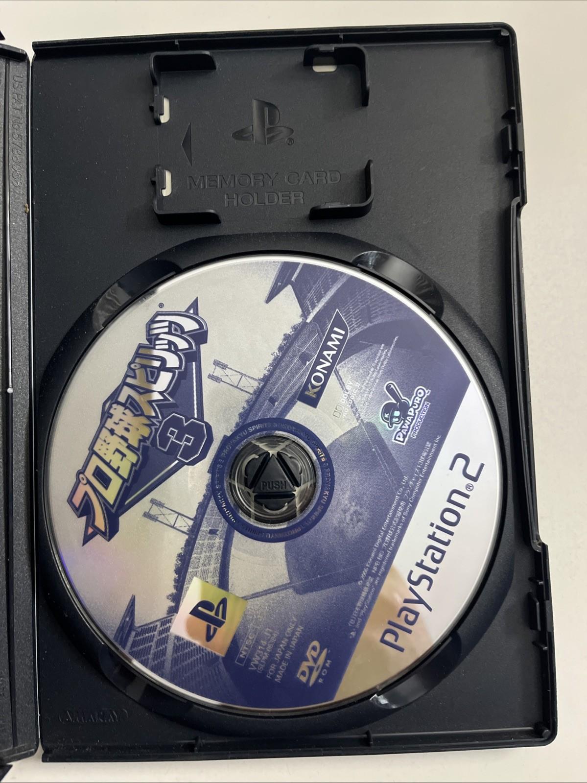 Pro Yakyuu Spirits 3 Baseball 2006 PS2 Konami PlayStation NTSC-J JAPAN Game
