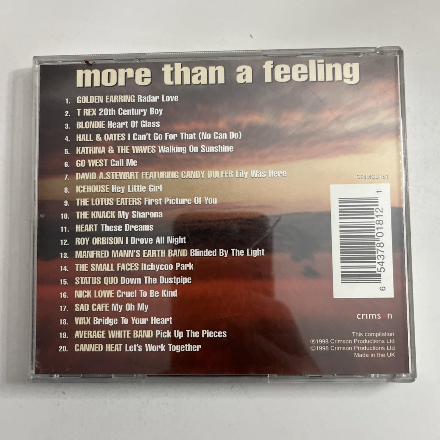 More Than A Feeling by Various Artists (CD, 1998)
