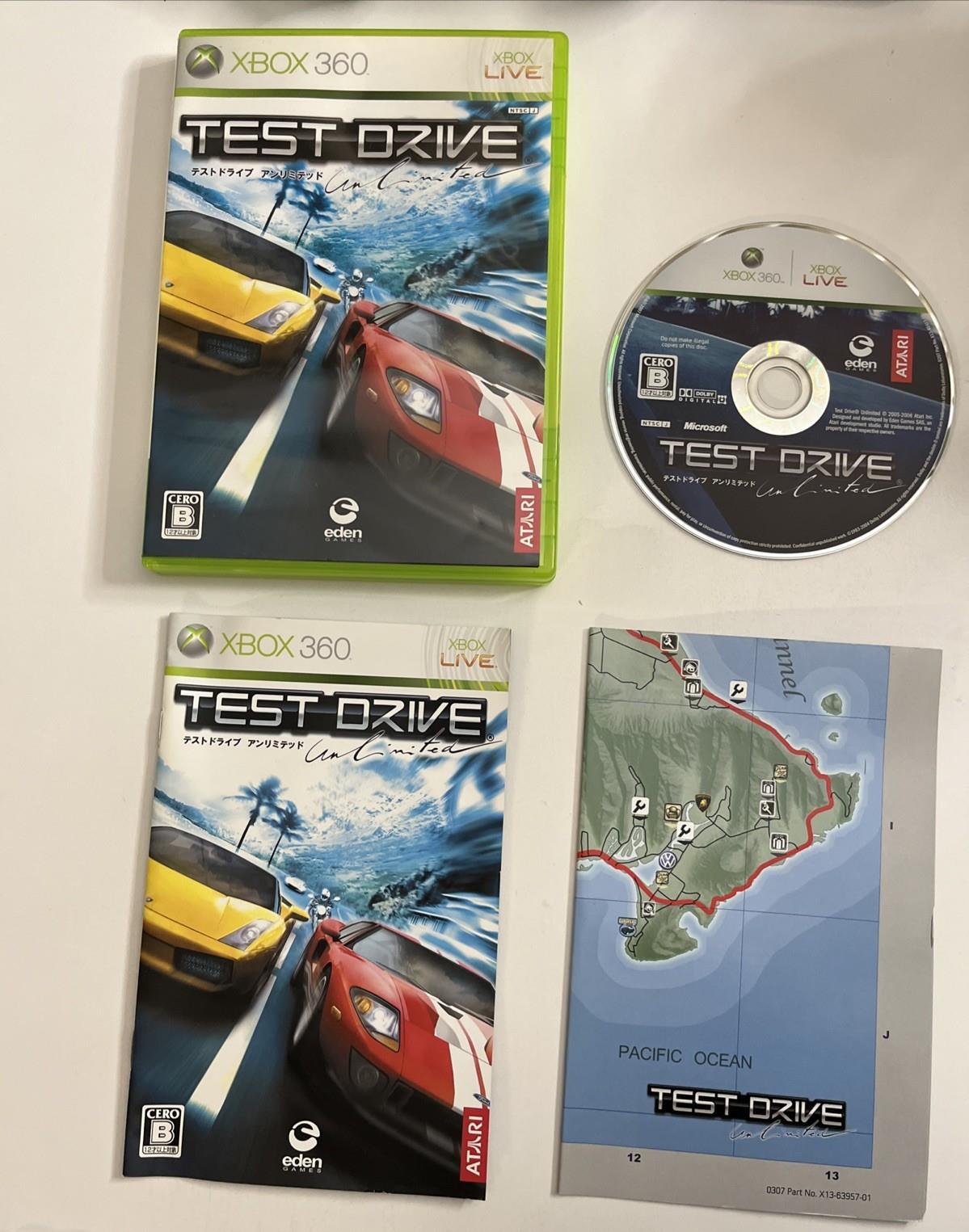 Test Drive Unlimited 2007 Microsoft XBOX 360 NTSC-J JAPAN Game Complete