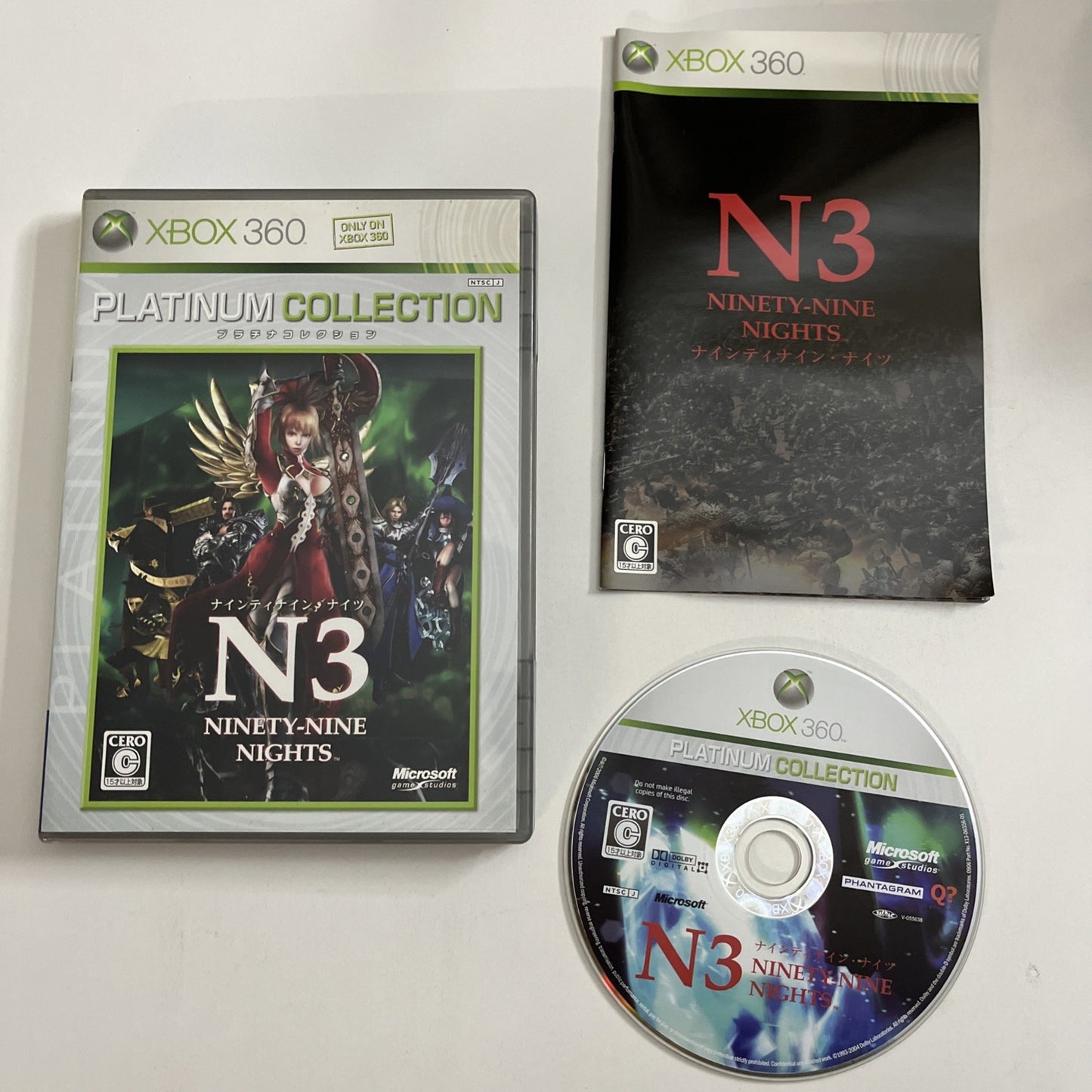 Ninety-Nine Nights N3 2006 Microsoft XBOX 360 NTSC-J JAPAN Game Complete