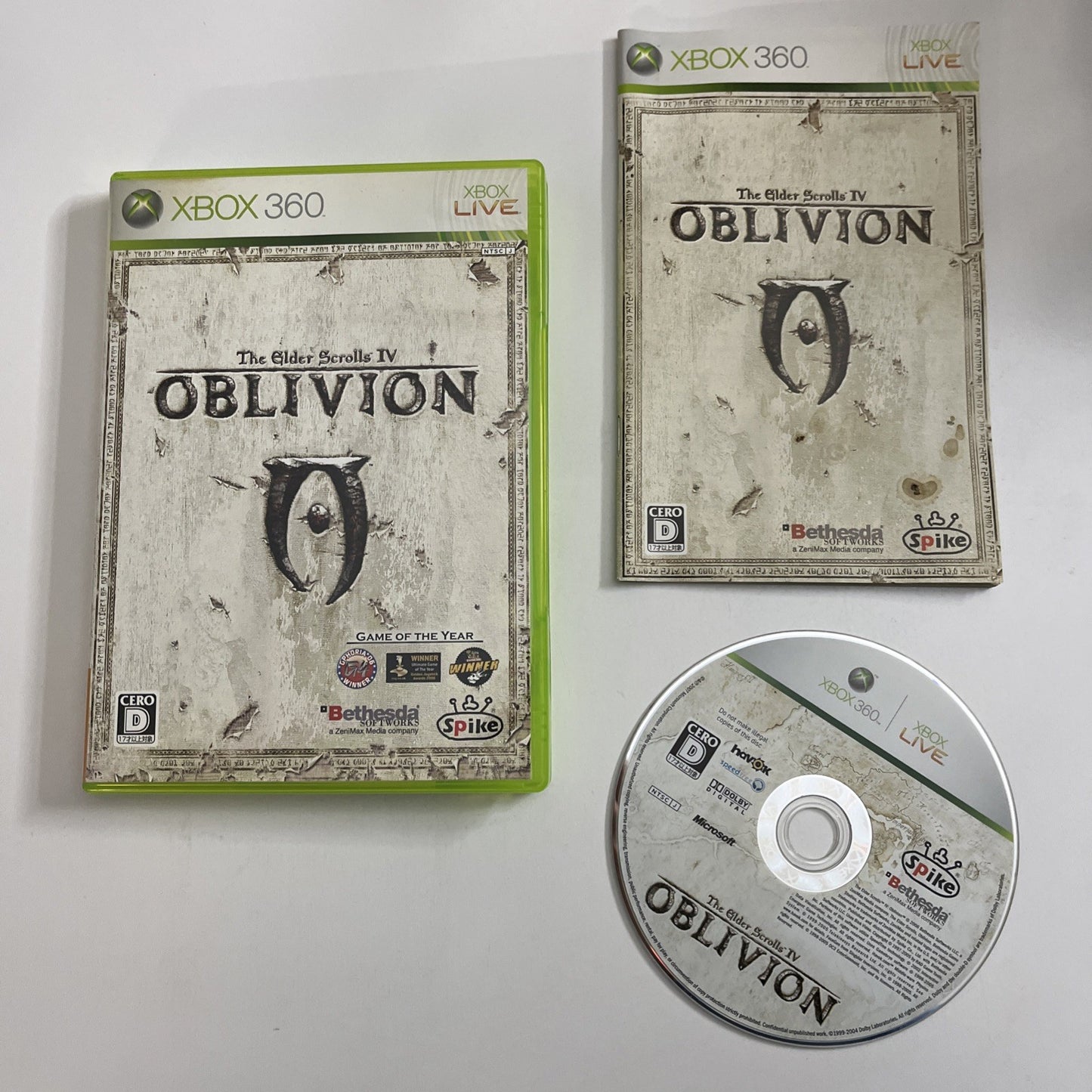 The Elder Scrolls IV: Oblivion 2007 Microsoft XBOX 360 NTSC-J JAPAN Game