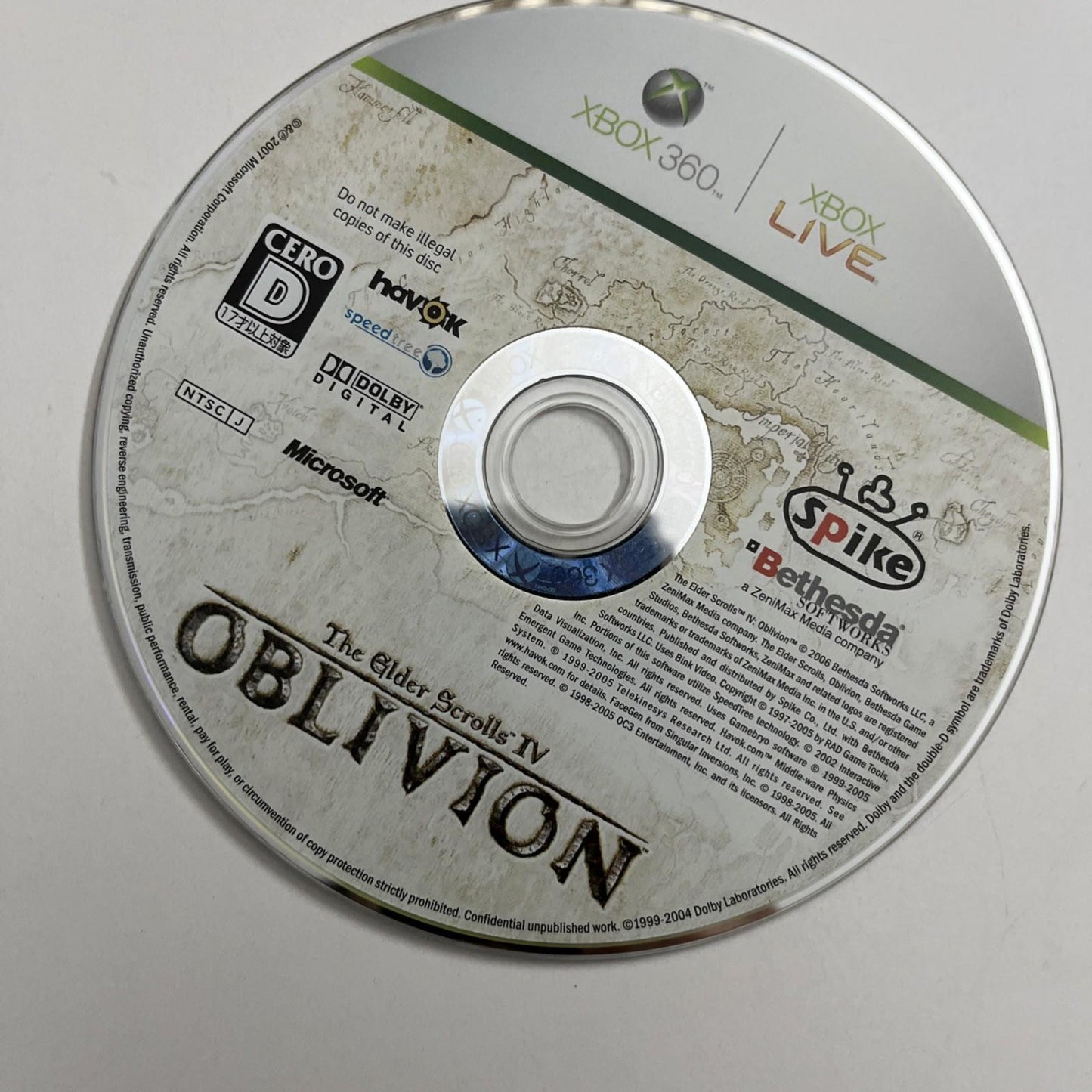 The Elder Scrolls IV: Oblivion 2007 Microsoft XBOX 360 NTSC-J JAPAN Game