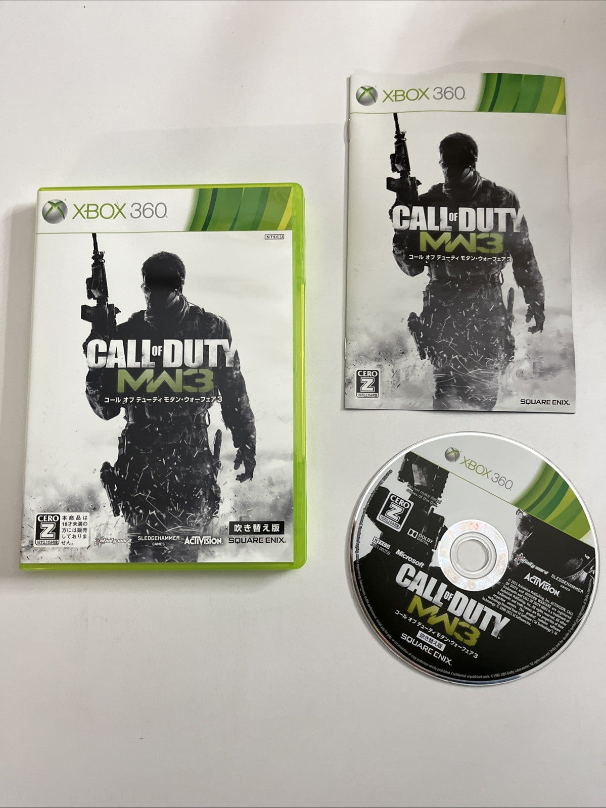 Call Of Duty: Modern Warfare 3 Microsoft XBOX 360 NTSC-J JAPAN Game Complete