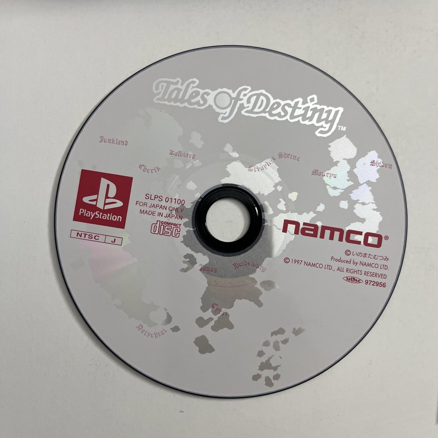 Tales of Destiny 1997 PS1 NAMCO PlayStation NTSC-J JAPAN Game