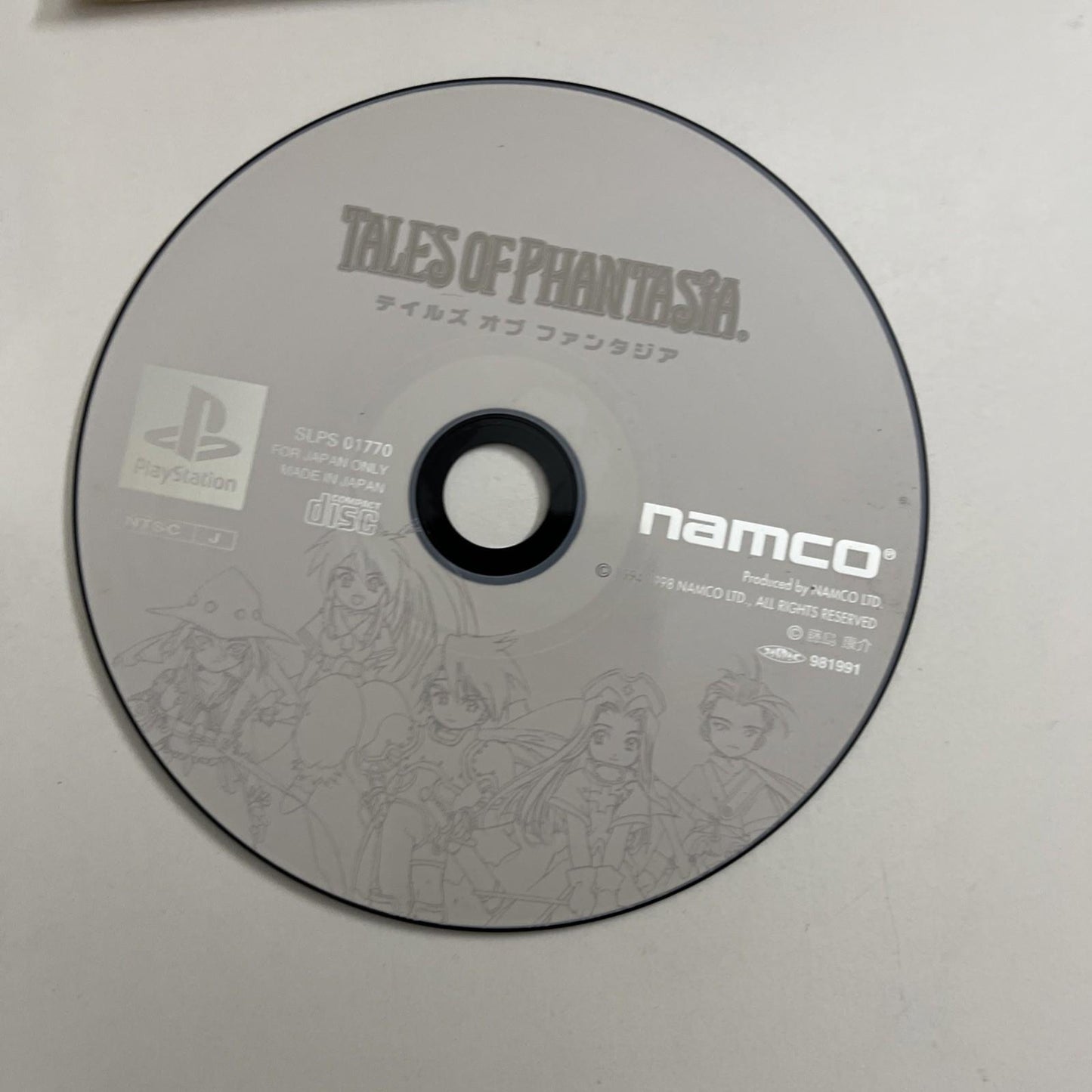 Tales of Phantasia 1998 PS1 Sony PlayStation NTSC-J JAPAN Game