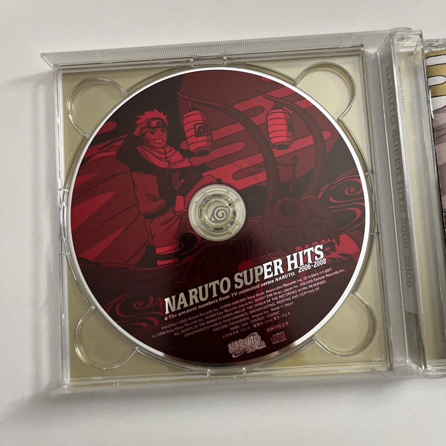 Naruto Super Hits 2006-2008 (CD, 2010, 2-Discs) Japan Anime Music SVWC 7561~2