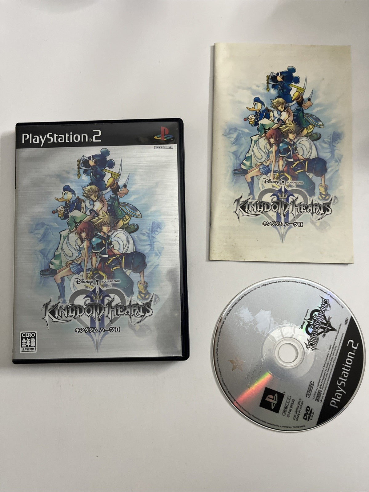 Kingdom Hearts II 2005 PS2 Sony PlayStation NTSC-J JAPAN Game Complete