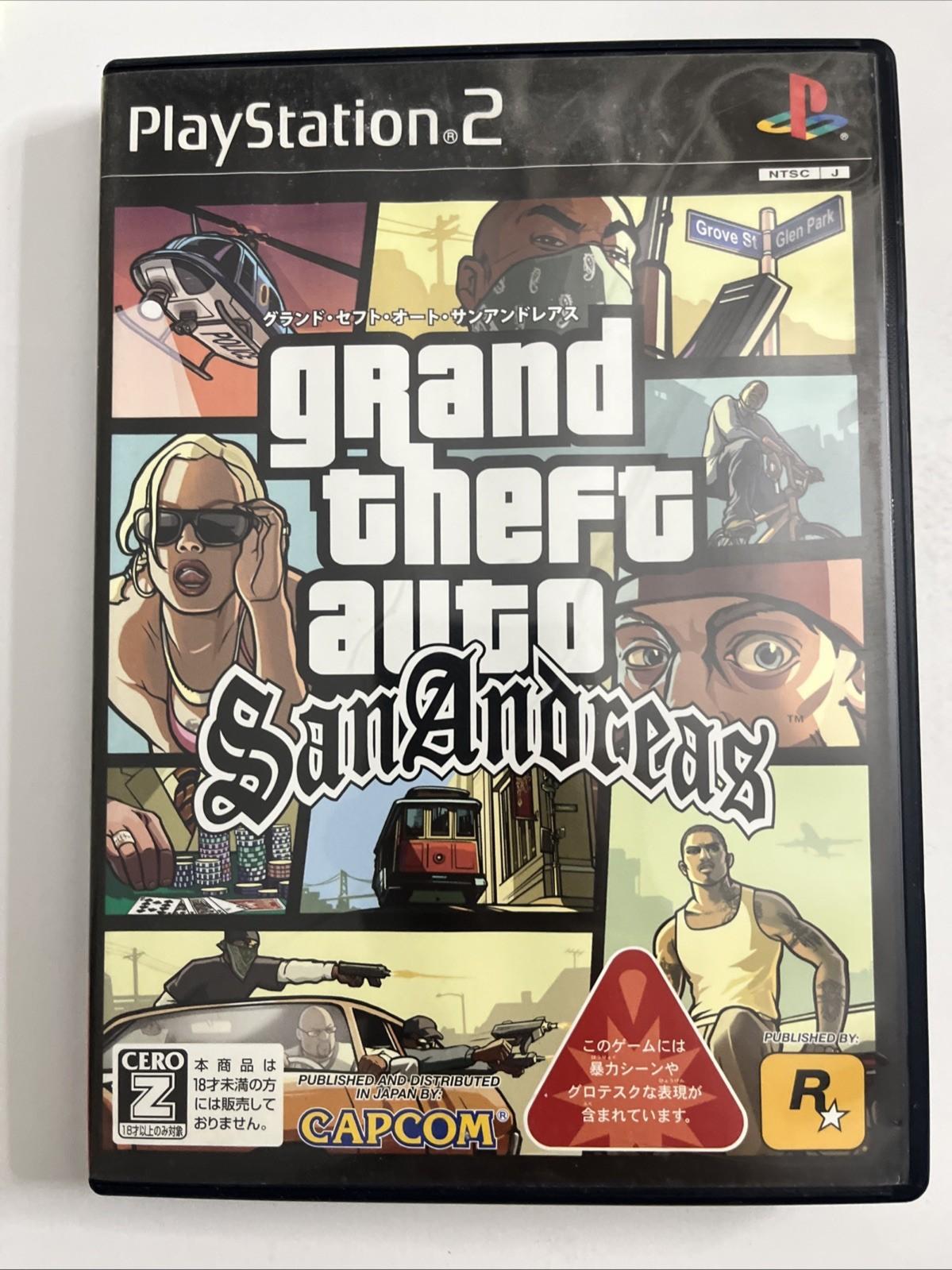Grand Theft Auto San Andreas 2007 PS2 Sony PlayStation NTSC-J JAPAN Complete