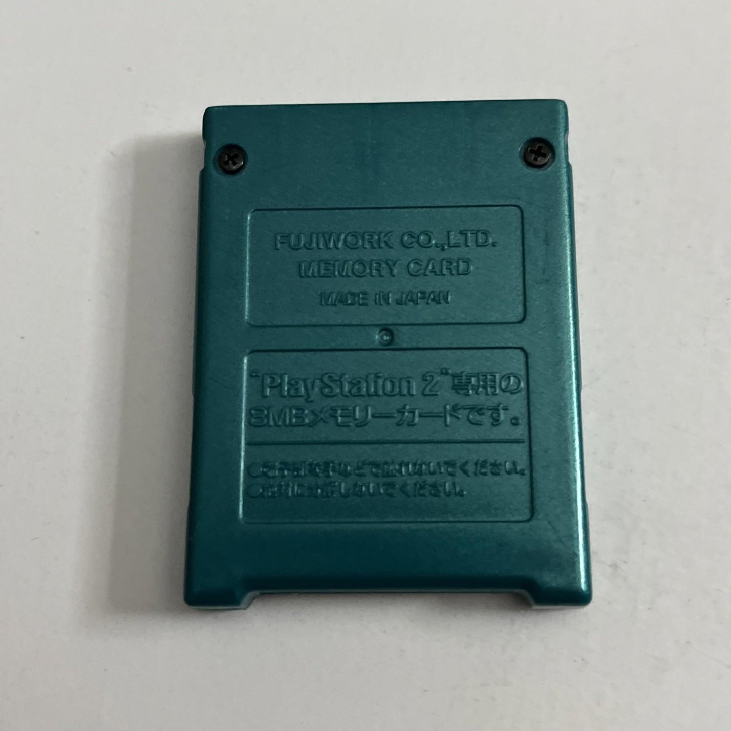Fujiwork PS2 Green 8MB Memory Card Made In Japan