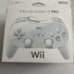 Genuine Official Nintendo Wii Classic Pro Controller White Boxed