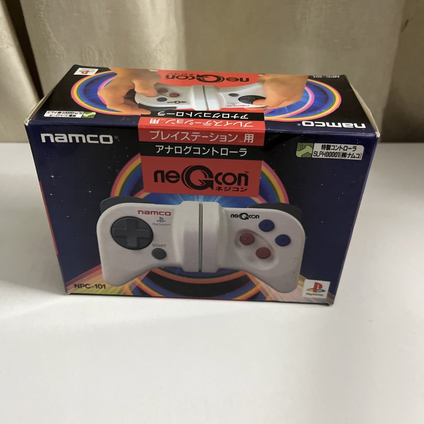 NAMCO Negcon Motion Controller Sony PlayStation PS1 White NEW