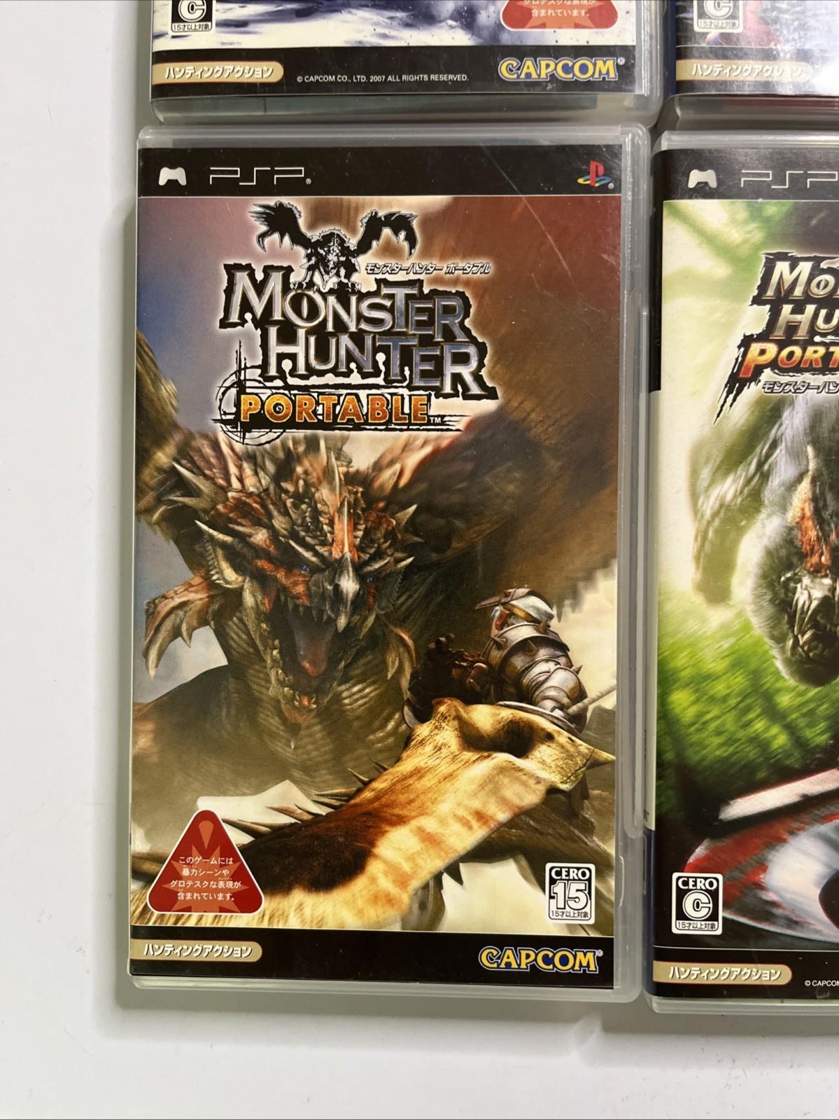 Monster Hunter Portable 1, 2, 2G & 3 SONY PSP Portable JAPAN Game Complete